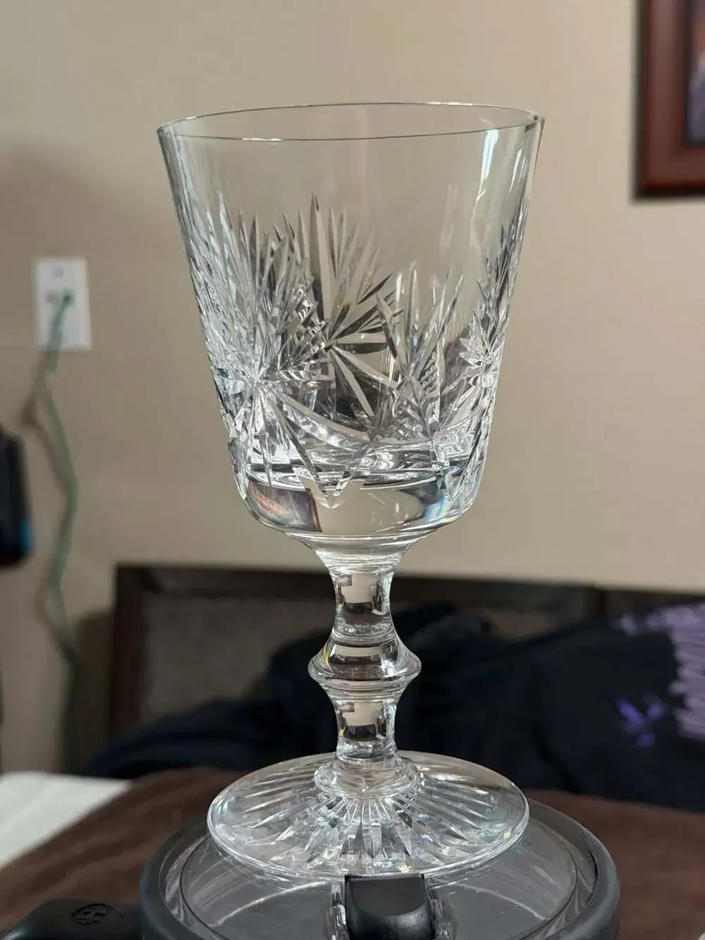 Set of 6 Vintage Edinburgh Crystal 'Star of Edinburgh' Cut Crystal Wine Glasses